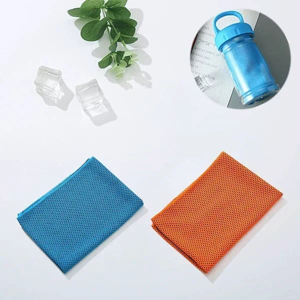 ChillWrap – Rapid Cooling Towel – Blue / Orange