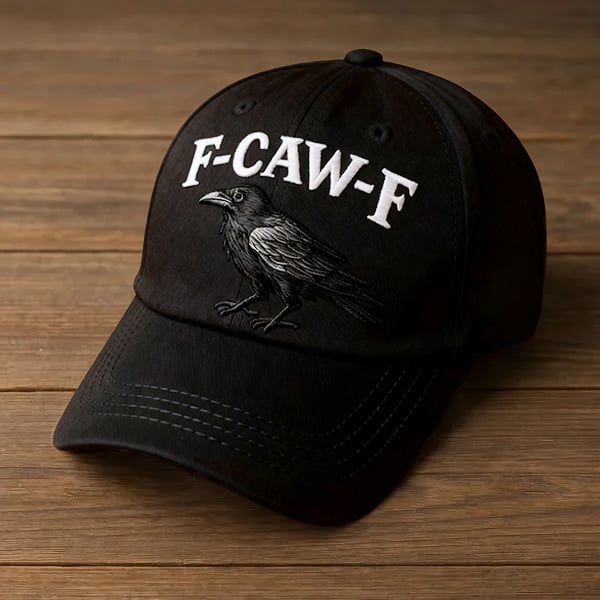 CawMode – Vintage Graphic Hat – Black