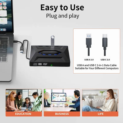 DiscMate – Retro-Style Portable CD/DVD Burner – image 2