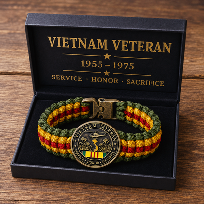 BraveBond – Vietnam Veteran Tribute Survival Bracelet – Buy 1