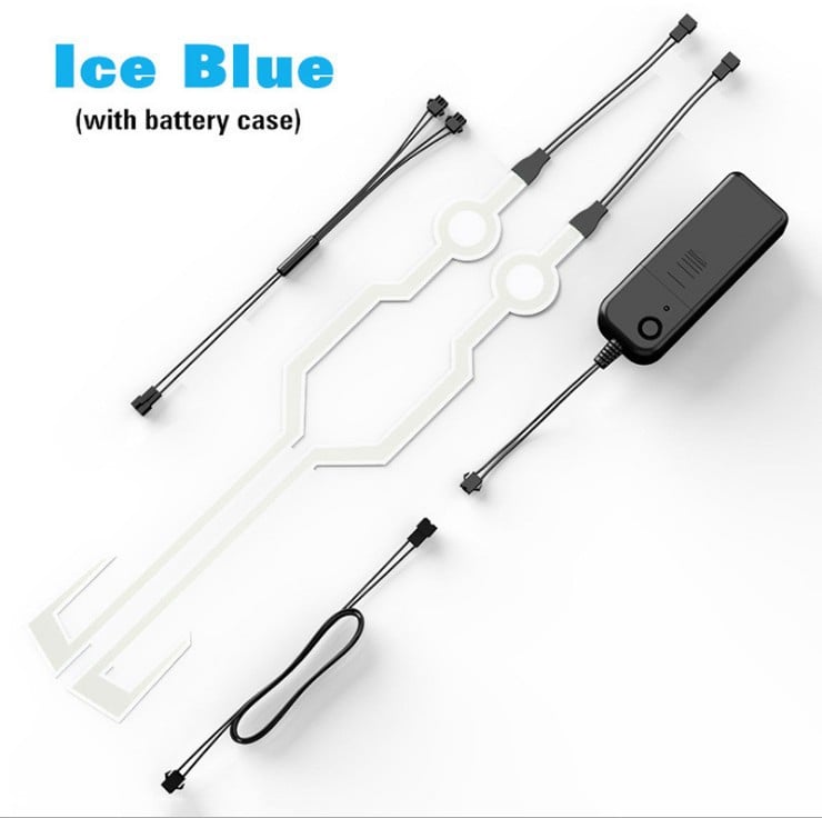 BeamFlex – Motorcycle Helmet Safety Light – Ice blue
