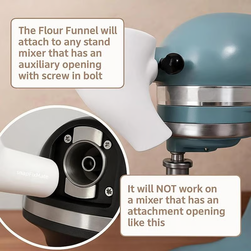 Flour Funnel for Kitchen Aid Stand Mixer – image 3