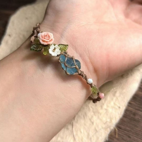 LumiWeave – Customizable Mesh Weave Bracelet Gift – Blue