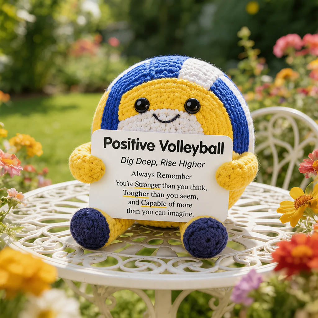 BraveBall – Motivational Softball Plush Buddy – Volleyball