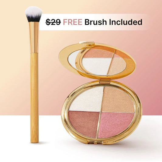 VistaLume – Highlighting & Sculpting Palette – BUY 1 GET 1 FREE / High-Quality Brush（Gift）