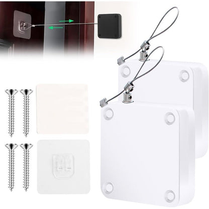 SmoothShut - Automatic Door Closer – White / 2-Pack (Most Popular)