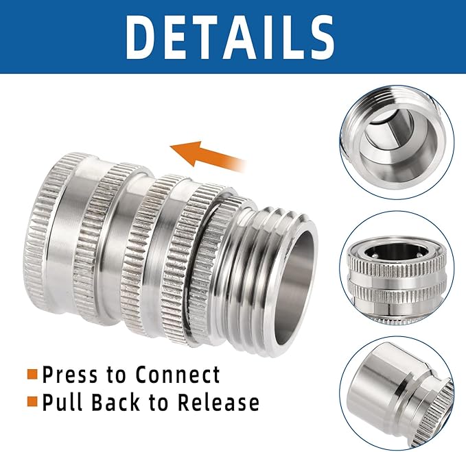 GardenPro – Stainless Steel Quick Connect Hose Set – image 3