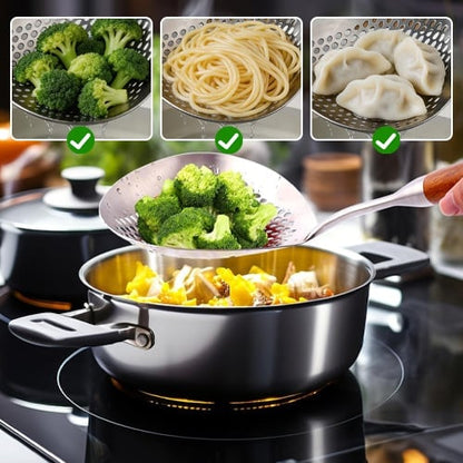 ChefWood – Wooden Handle Stainless Steel Skimmer – image 9
