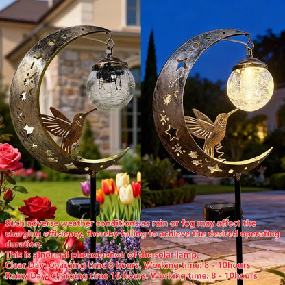 MoonFeather – Hummingbird Solar Garden Stake Light – image 7