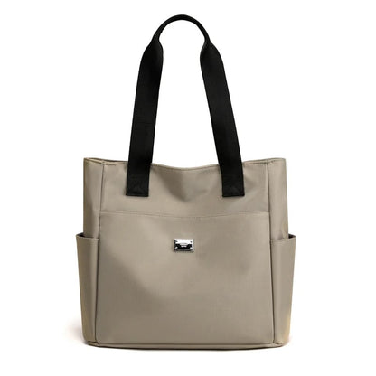 UrbanTote – Large Capacity Multi Pocket Shoulder Bag – Khaki