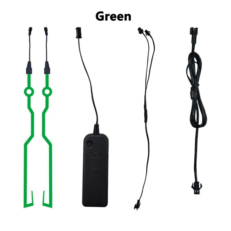 BeamFlex – Motorcycle Helmet Safety Light – Green