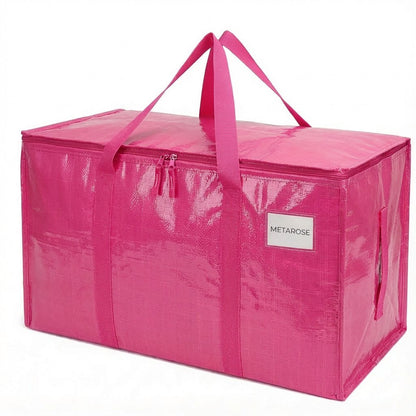 24 Gallon Extra Large Heavy Duty Foldable Moving Bags – Pink