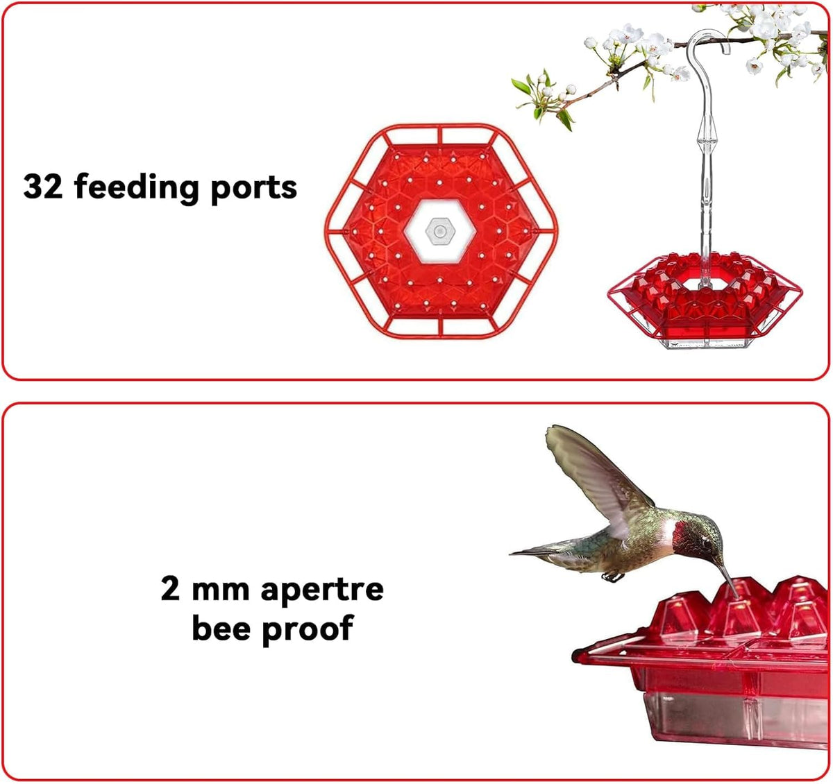 BirdBliss - Hanging Hummingbird Feeder – image 3