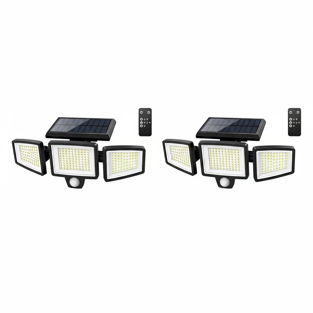 VistaGlow – Smart Solar-Powered Garden Stake Lights – 2 pcs / Wall-mounted
