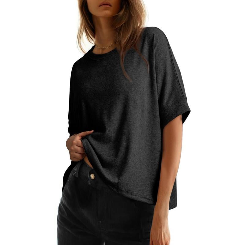 CloudEase – Loose Fit Comfortable Women’s T-Shirt – Black / S