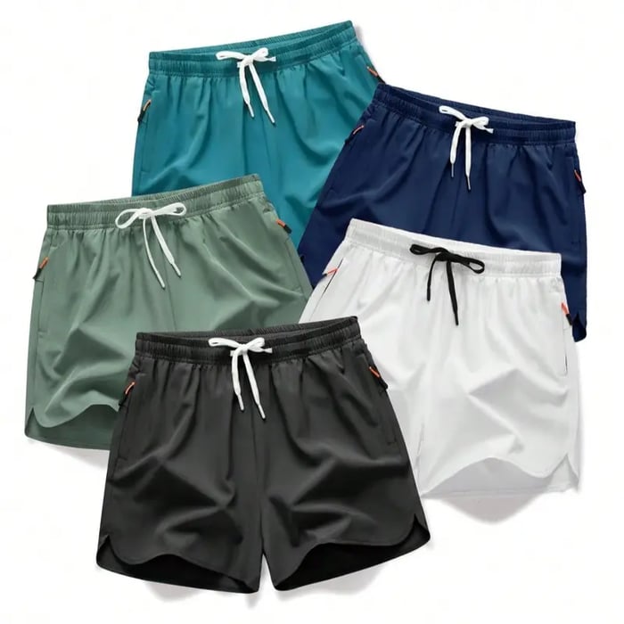 FlexCore – 5-Inch Quick-Dry Running Shorts for Men – Multi colored 3 / S