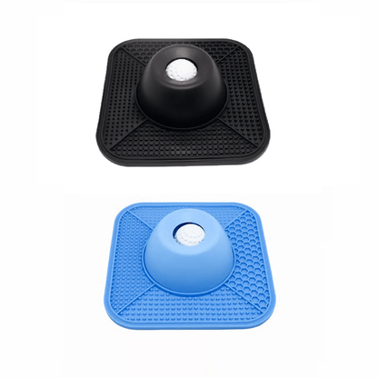 TreatMotion – 2-in-1 Lick Mat Feeding Toy – Blue+Black