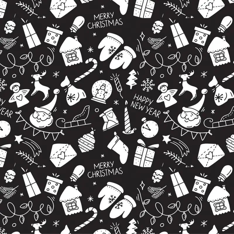 DoodleBlanket – 50×60 DIY Coloring Fleece Throw with 24 Marker Pens – Christmas