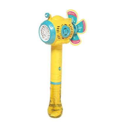 TitanBreeze – Smart Automatic Bubble Maker – Submarine Pinwheel Design-yellow