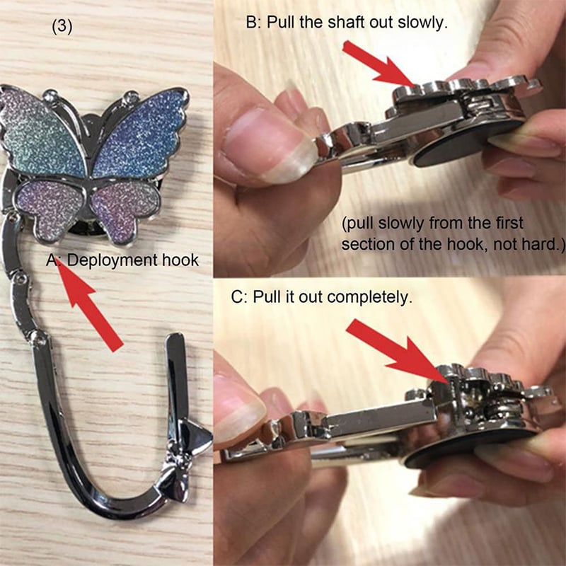 ButterHold – Foldable Butterfly Purse Hook – image 20