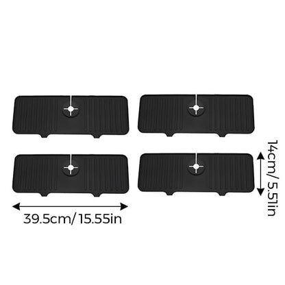 AquaGuard – Protective Kitchen Sink Faucet Mat – Black*4