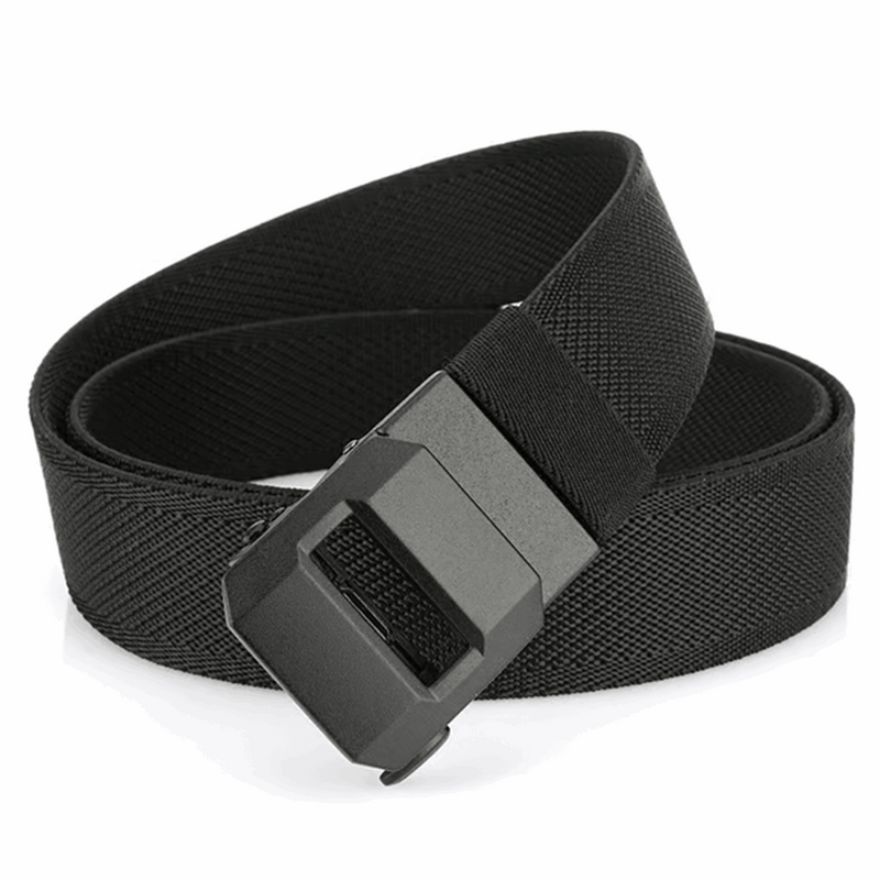 LockFit – Premium Tactical Precision Ratchet Belt – Black / Default(120cm)