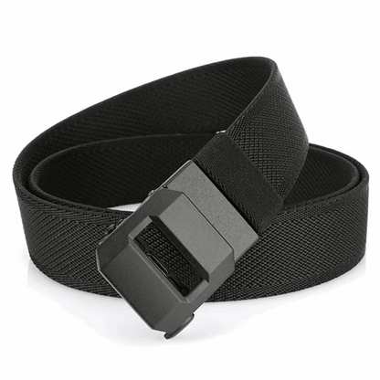 LockFit – Premium Tactical Precision Ratchet Belt – Black / Default(120cm)