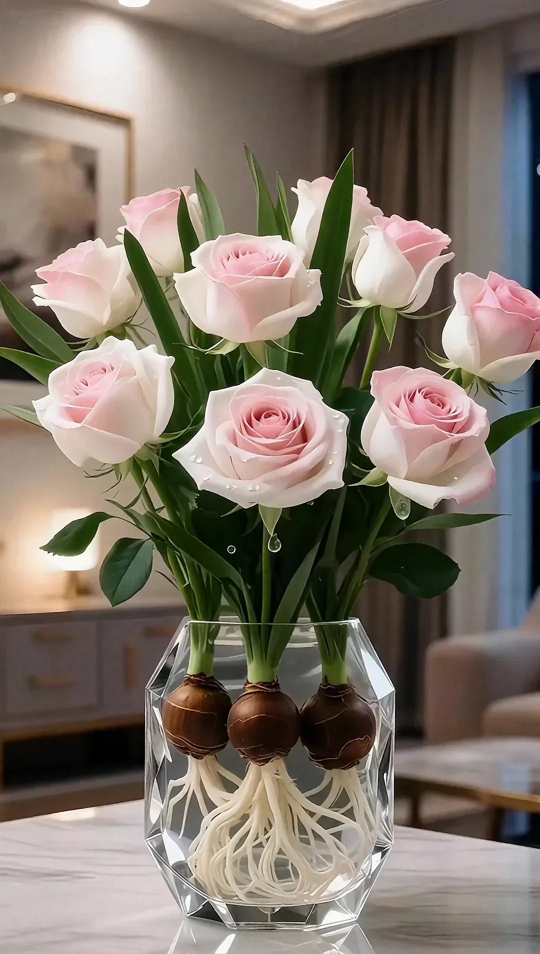 Hydroponic Roses – Bloom Without Soil! – Pink / 6 Bulbs (Buy 4 Free 2)