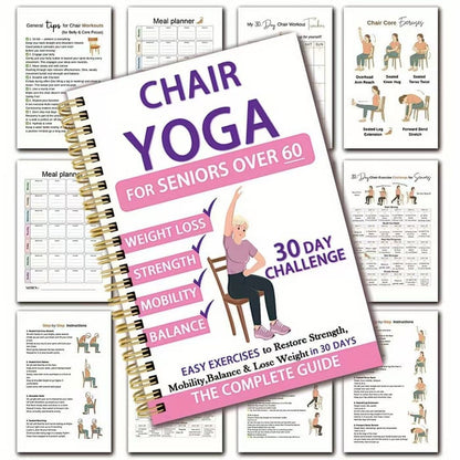 ChairFit – 30-Day Chair Yoga Weight Loss Journal – Pink
