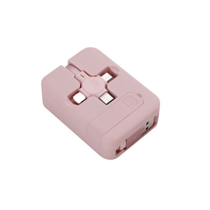 PowerNest – Multi Function Fast Charge Cable Organizer Box – Pink