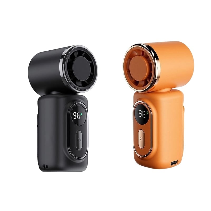 AirNova – Portable 3-in-1 Personal Cooling Fan – black+orange(Save $5)