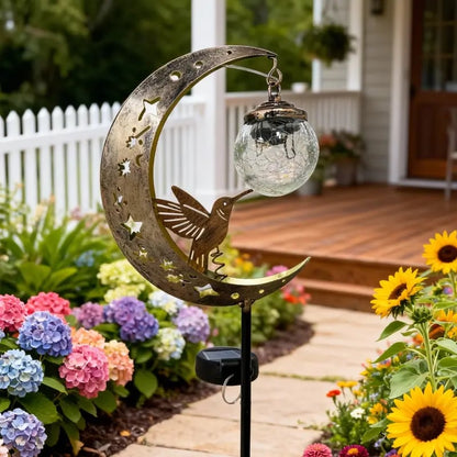 MoonFeather – Hummingbird Solar Garden Stake Light – image 4