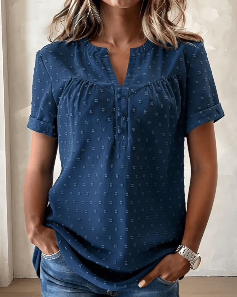 VivaLinen – Everyday V-Neck Blouse – image 6