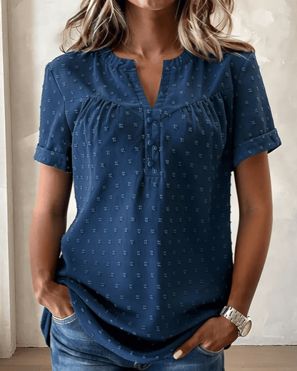 VivaLinen – Everyday V-Neck Blouse – image 6