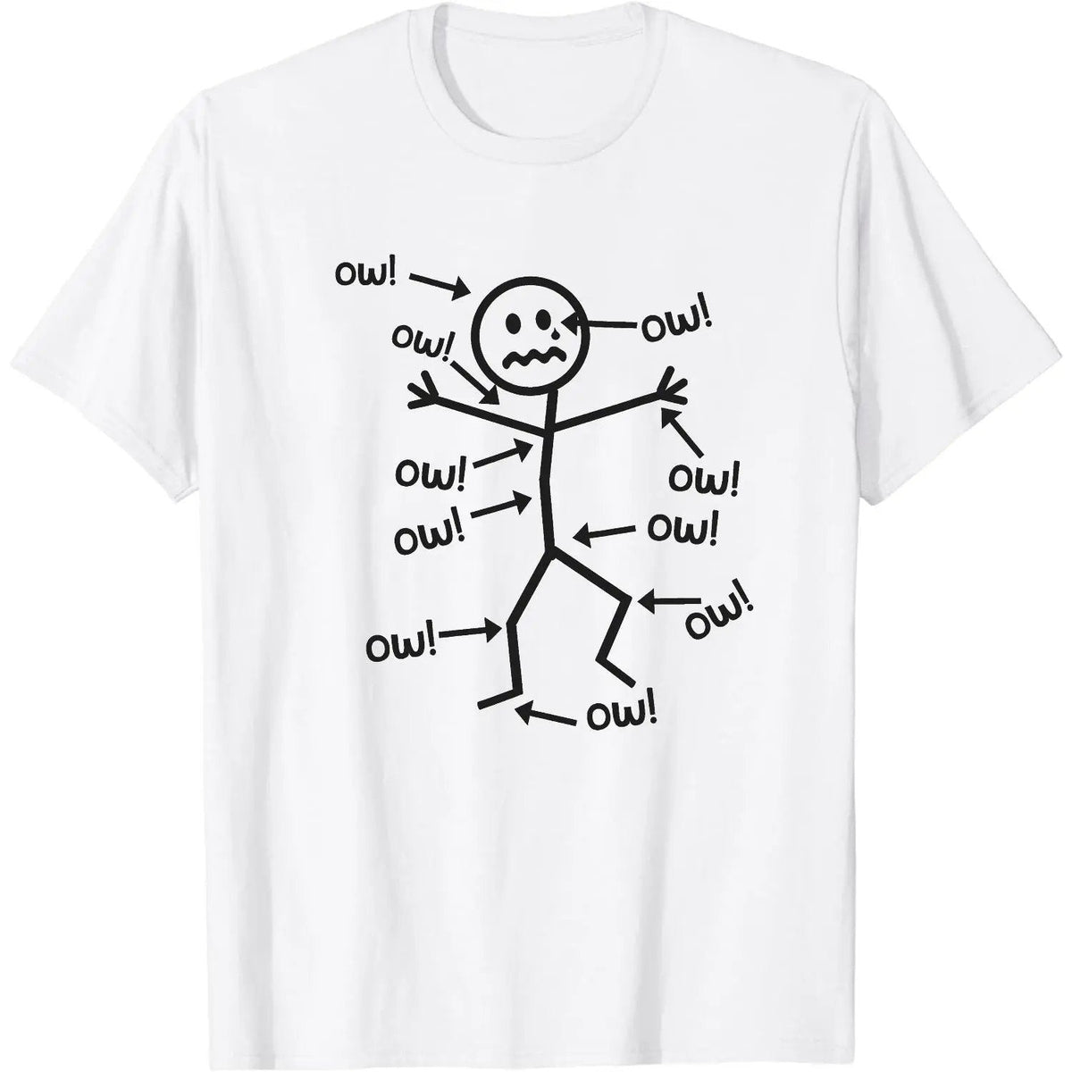 PainLaugh - Humorous Chronic Pain Awareness T-Shirt – White / S