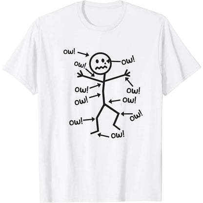 PainLaugh - Humorous Chronic Pain Awareness T-Shirt – White / S