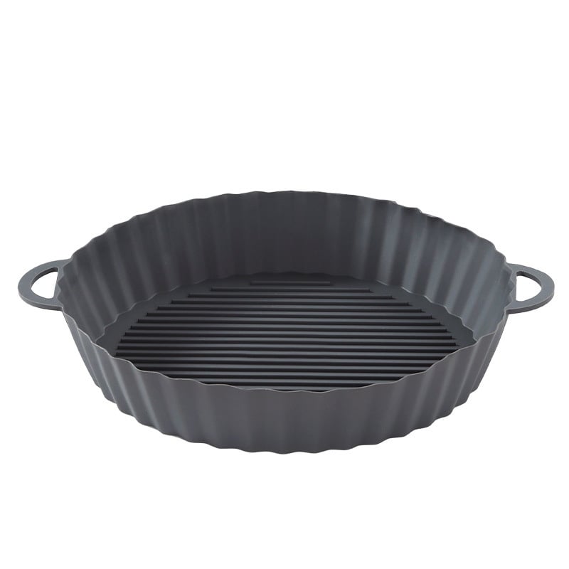 CleanCrisp – Reusable Cooking Tray Inserts – Gray / Circle