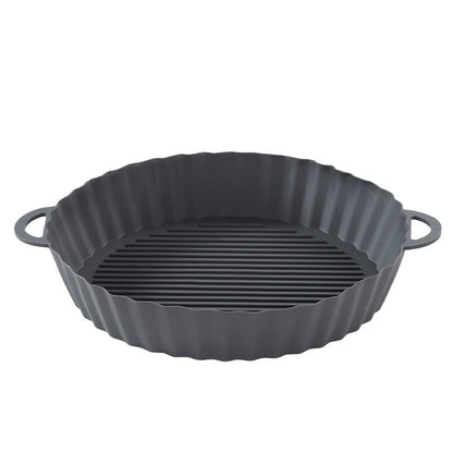 CleanCrisp – Reusable Cooking Tray Inserts – Gray / Circle