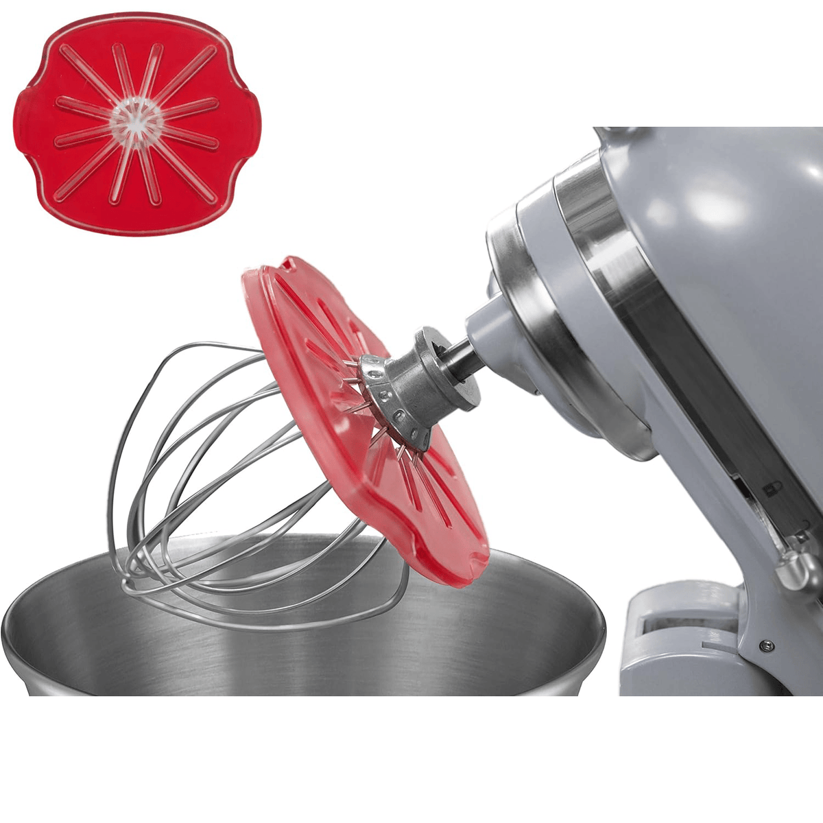 MixEase – The Instant Whisk Cleaner – Tilt-Head Mixers (4.5QT-5QT) / Red