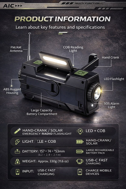 PowerCast Elite – 4-in-1 Emergency Radio – image 17