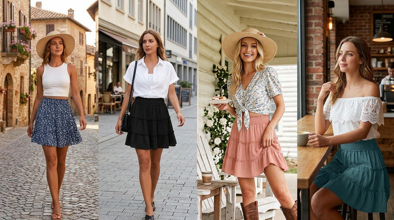 LunaFlair – Tiered Boho Skort – image 6