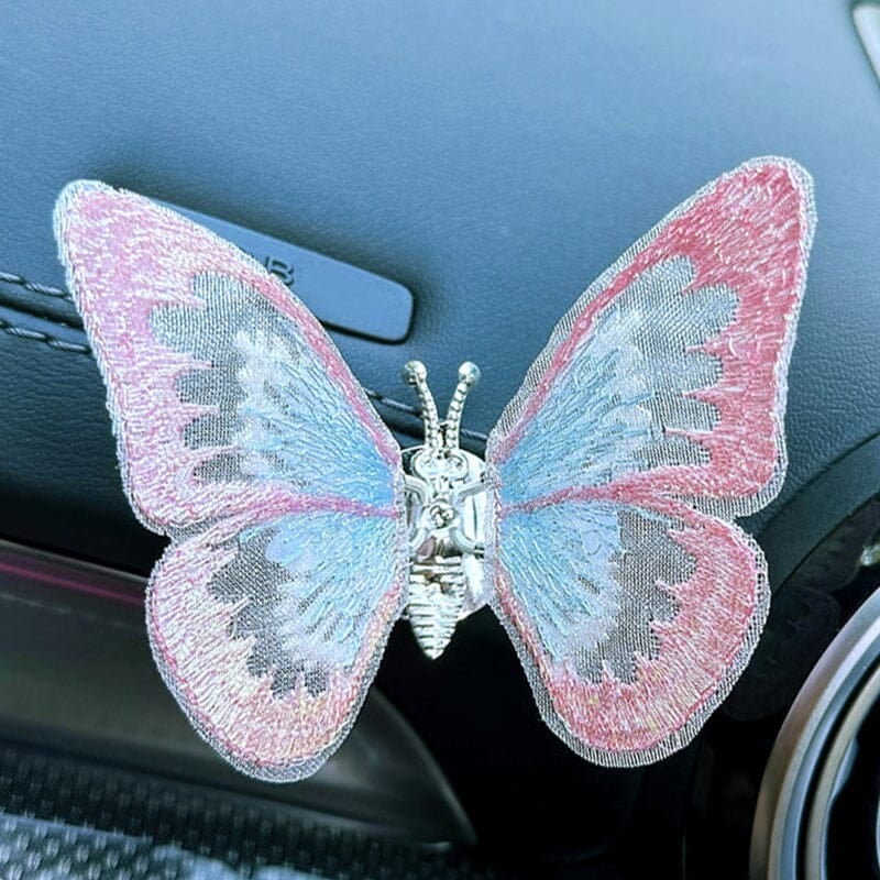 AromaFlutter – Butterfly Car Perfume Clip – Pink