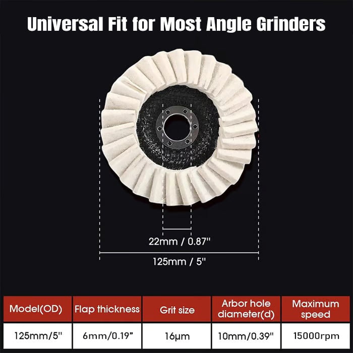 SmoothCraft - High-Resilience Polishing Wheel for Metal & Wood – image 8