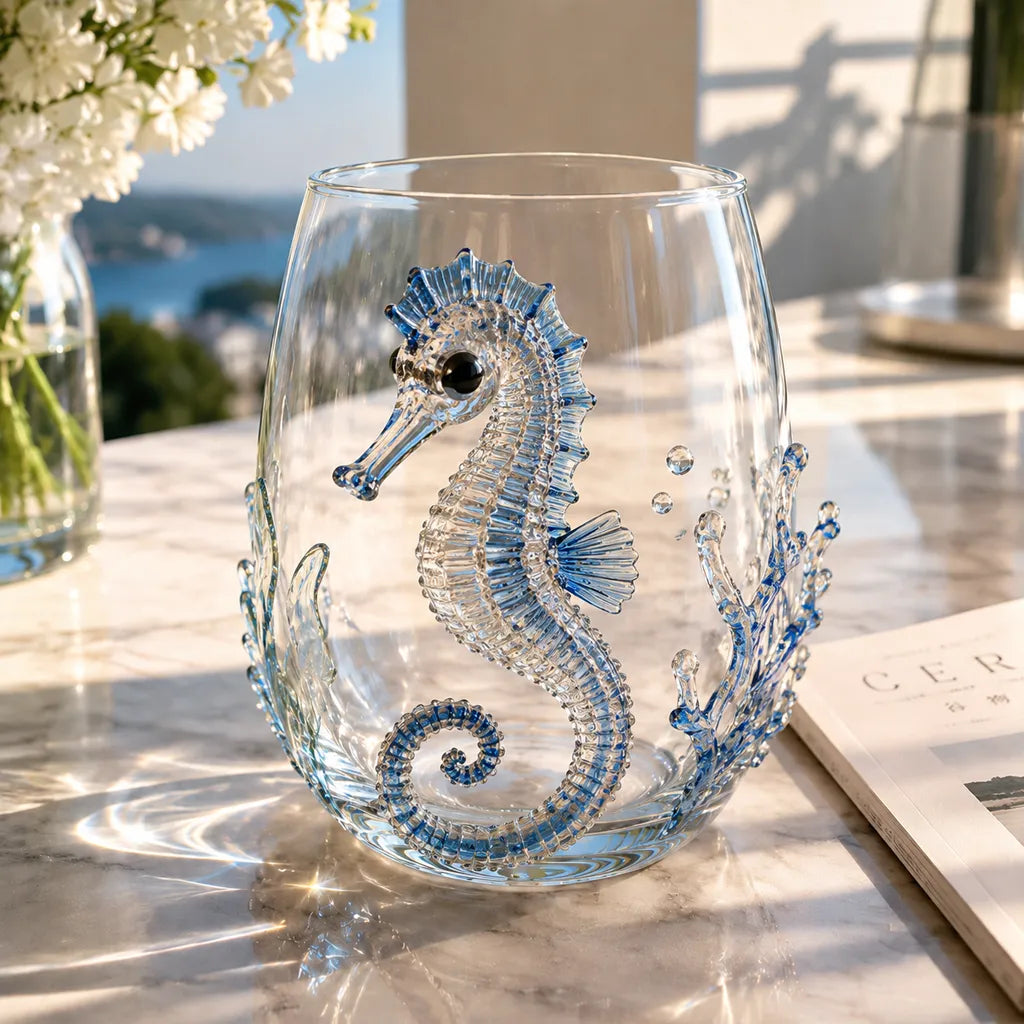 OceanGlow – Blue Ringed Octopus Artisan Glass – Sea Turtle