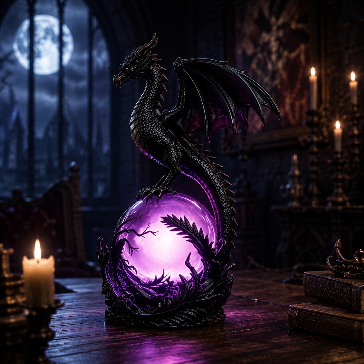DragonGlow – Mystic Crystal Orb Lamp – image 13