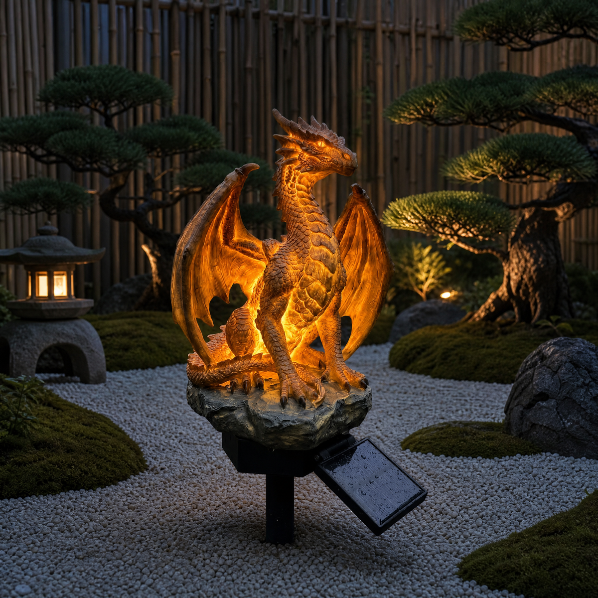 DrakeLight – Fantasy Dragon Outdoor Solar Decor – image 4