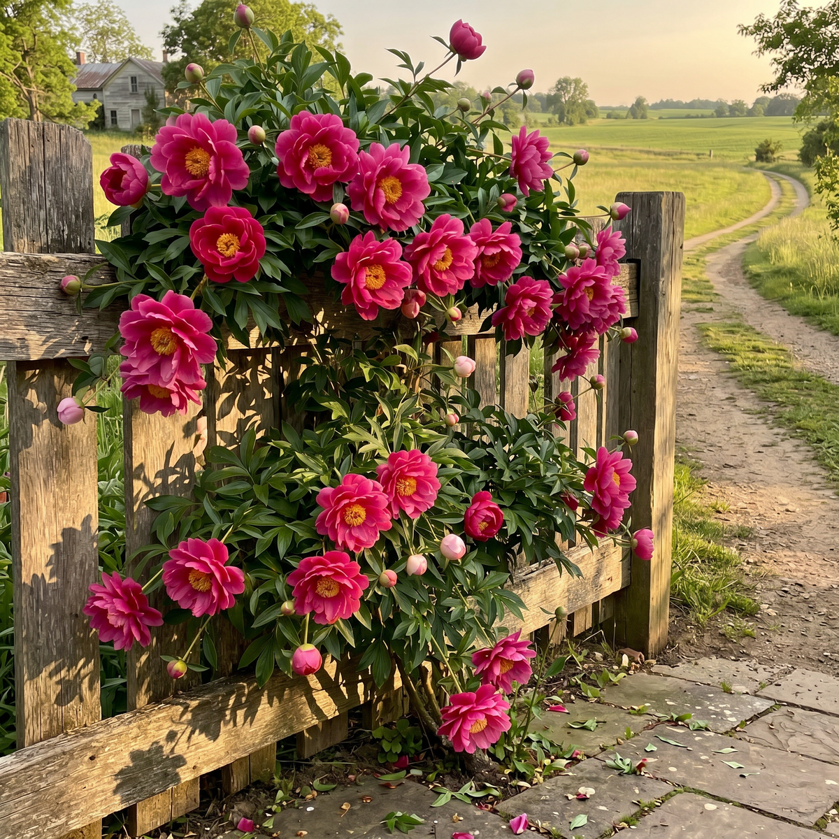 Rare Climbing Peony BulbsBig Full Blooms, Cold Hardy Perennial, Easy to Grow Garden Favorite – ️Hillary / 5 Bulbs