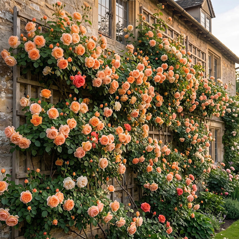 RoseCascade – Premium Climbing Rose Bulbs – Orange / 2 Bulbs