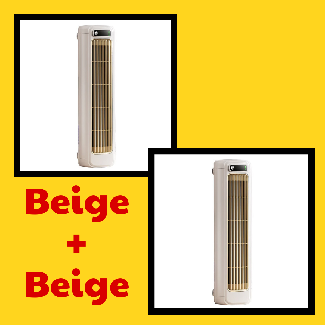 ChillMate – Portable Air Cooler – Set 2 (Beige+Beige) / Rechargeable Version
