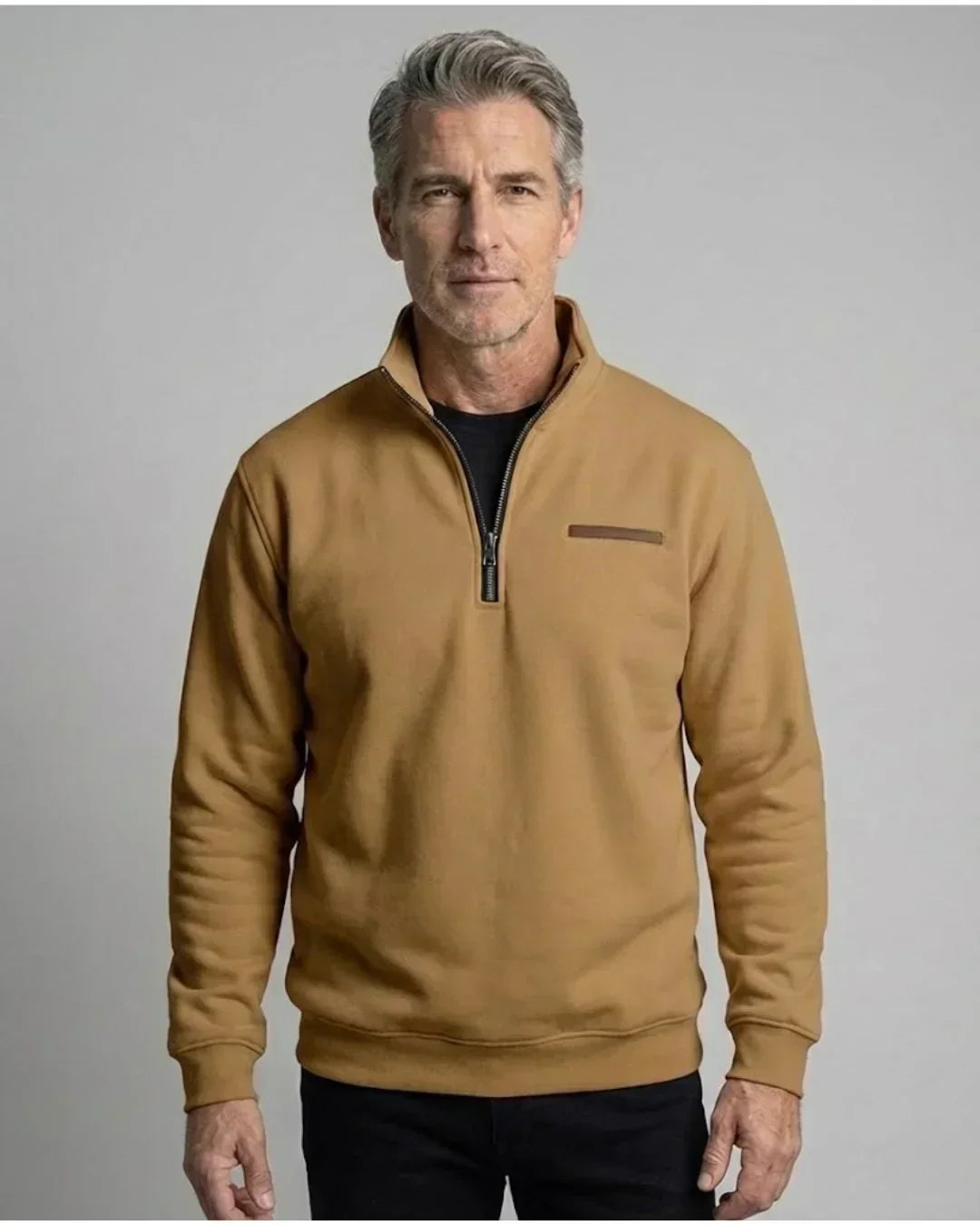Laluna™ - Casual Fleece Sweater – Brown / S